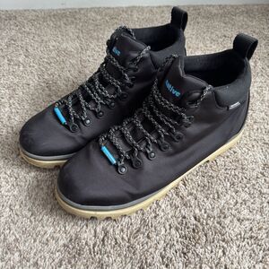 Native Men’s Fitzsimmons Treklite Waterproof Lightweight Black Hiking Boot Sz 12